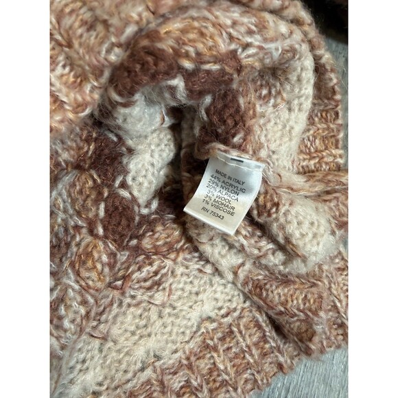 Elsamanda Anthropologie Sweater Women Alpaca Wool Mohair Chunky Stripe NWT Large - Picture 4 of 8